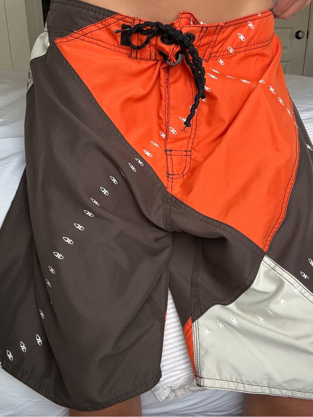 90's y2k Colorblock board shorts Swim Trunks